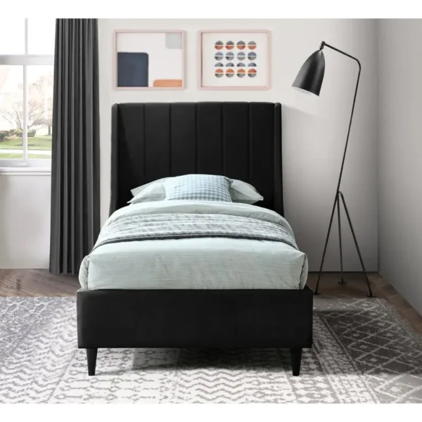Ranca Emerald Velvet Single Bed - Image 2
