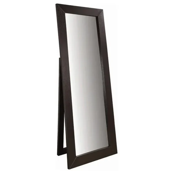 Chocolate Beveled Floor Mirror - Image 3