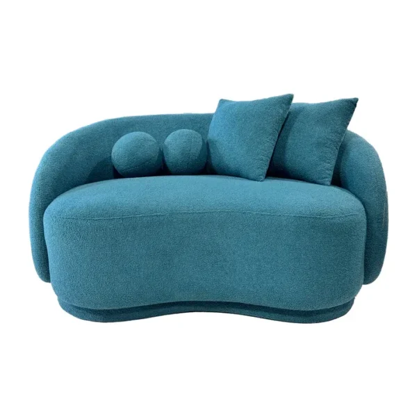 Modern Cloud Bug Couch with Soft Boucle Upholstered – Curved Sofa for Living Room - Image 6