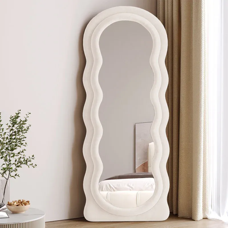 Wavy Tufted Hanging & Standing Mirror – Modern and Stylish Mirror for Your Home in Dubai, Sharjah, and UAE - Image 3