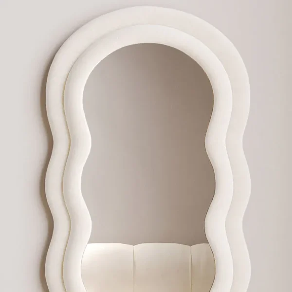 Wavy Tufted Hanging & Standing Mirror – Modern and Stylish Mirror for Your Home in Dubai, Sharjah, and UAE - Image 6