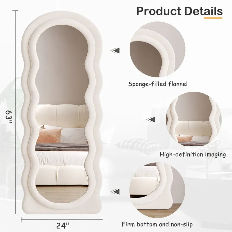 Wavy Tufted Hanging & Standing Mirror – Modern and Stylish Mirror for Your Home in Dubai, Sharjah, and UAE - Image 7