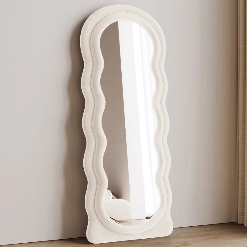 Wavy Tufted Hanging & Standing Mirror – Modern and Stylish Mirror for Your Home in Dubai, Sharjah, and UAE - Image 4