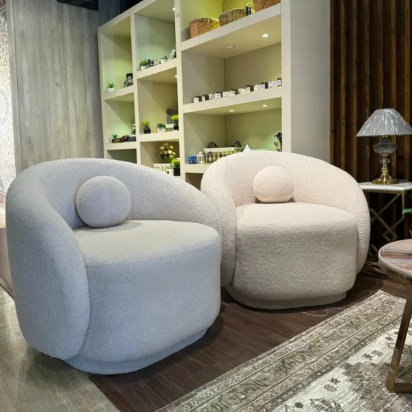 Modern Cloud Couch with Soft Boucle Upholstered – 7 Seater Comfy Couch - Image 3