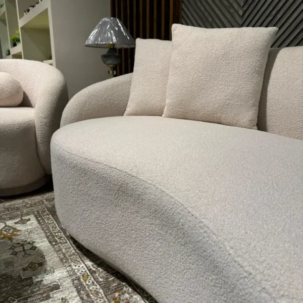 Modern Cloud Couch with Soft Boucle Upholstered – 7 Seater Comfy Couch - Image 5